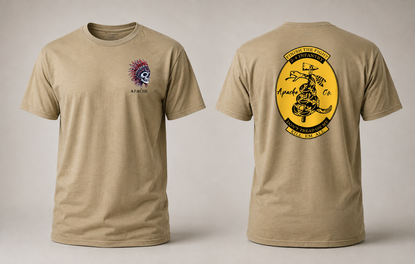Apache Company 2nd Battalion 4th Infantry Regiment T-Shirt – Kill'em All 2-4 IN Apparel