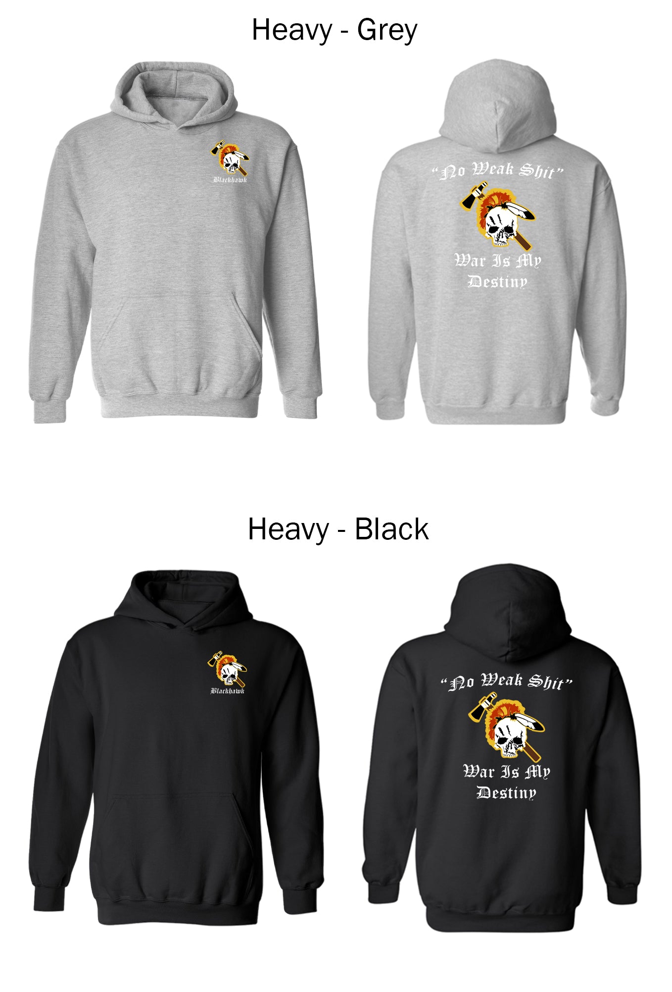 Blackhawk Company 2nd Battalion 4th Infantry Regiment Hoodie & Sweatshirt – No Weak Shit 2-4 IN