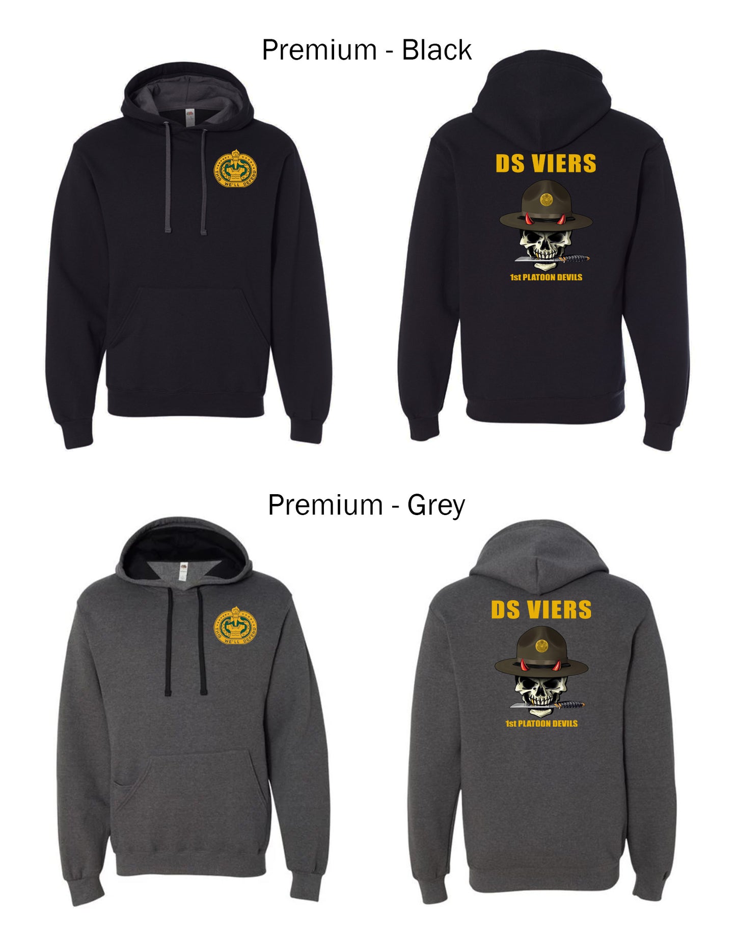 1st Platoon Devils Sweatshirt/Hoodies