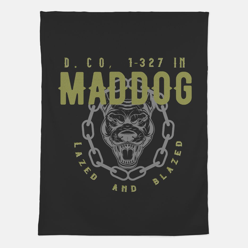 Maddog 1-327IN FRG Throw Blanket