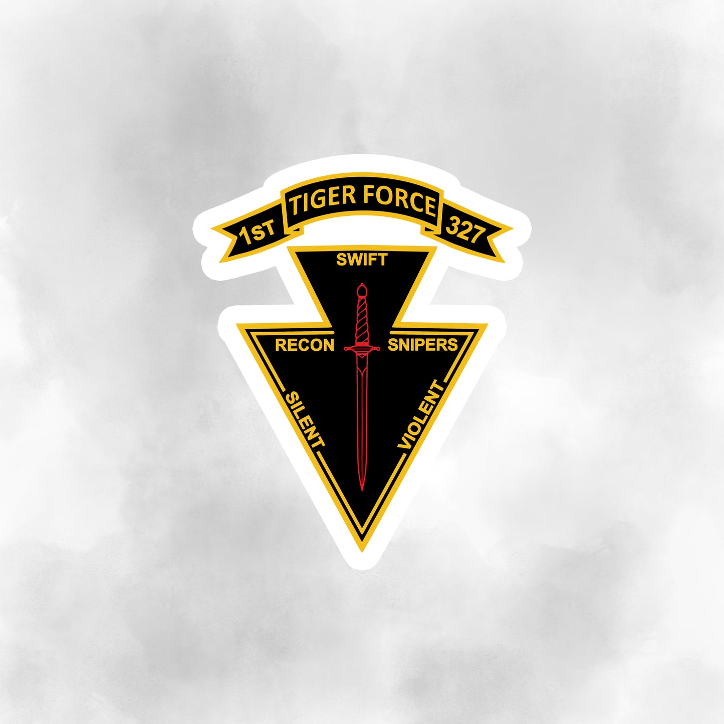 Tiger Force Scout Platoon 1st Battalion 327th Infantry Regiment Die Cut Sticker – Tiger Force 1-327 IN Fort Campbell Sticker