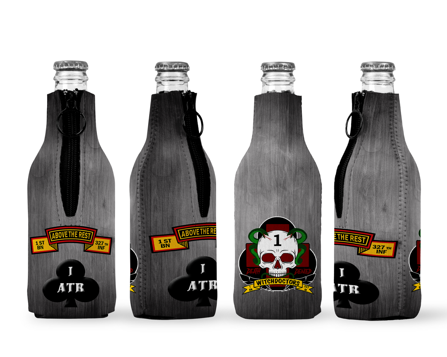 Headquarters and Headquarters Company Headhunters 1st Battalion 327th Infantry Regiment Koozie – Headhunters 1-327 IN Fort Campbell Koozie