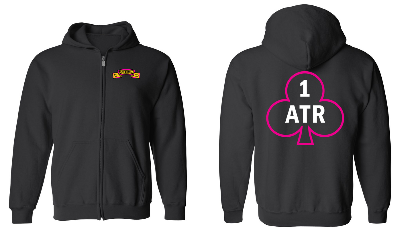 1-327IN FRG Pink Zip Hoodie Sweatshirt