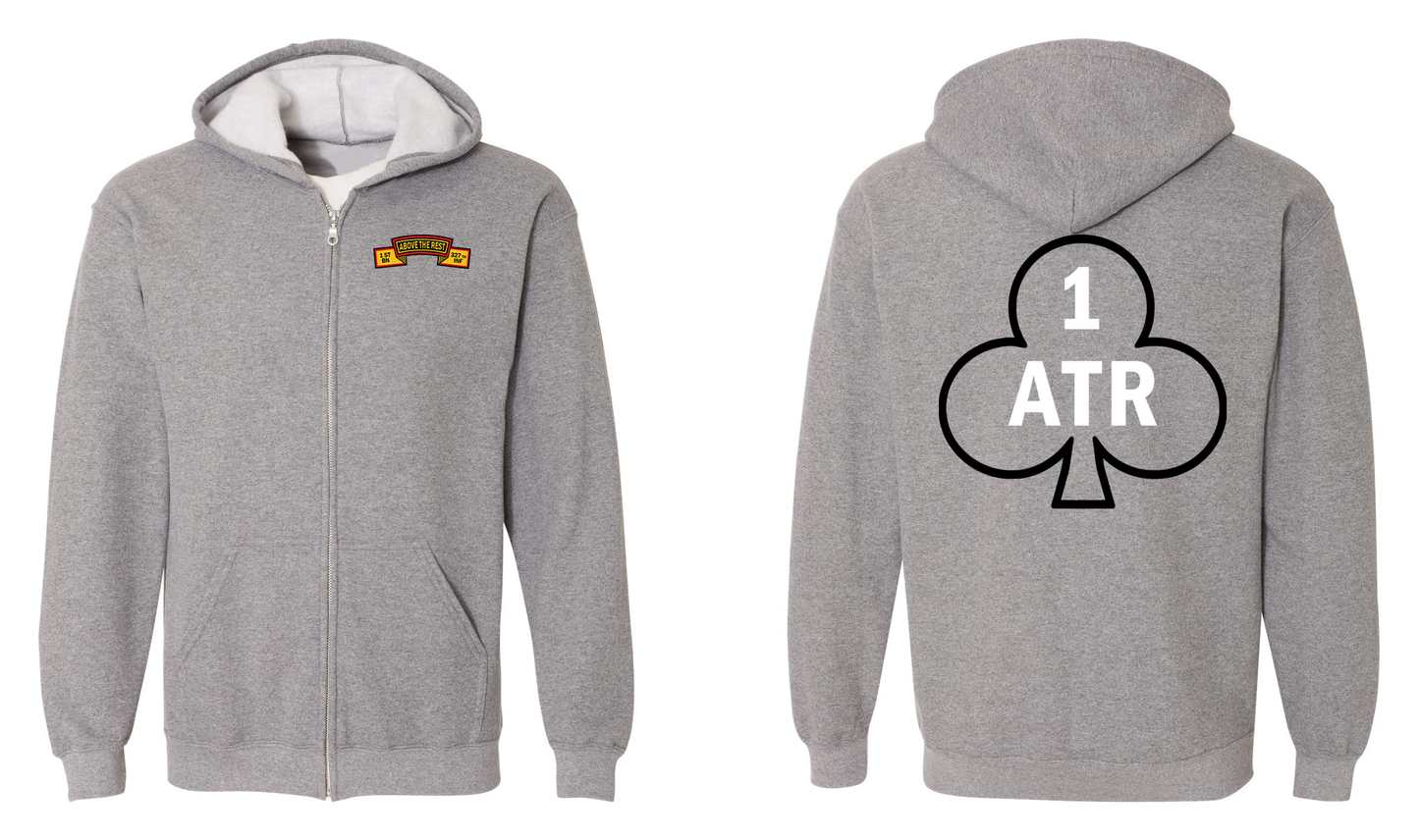 1st Battalion 327th Infantry Regiment Zip-Up Hoodie – Above the Rest ATR Full Zip