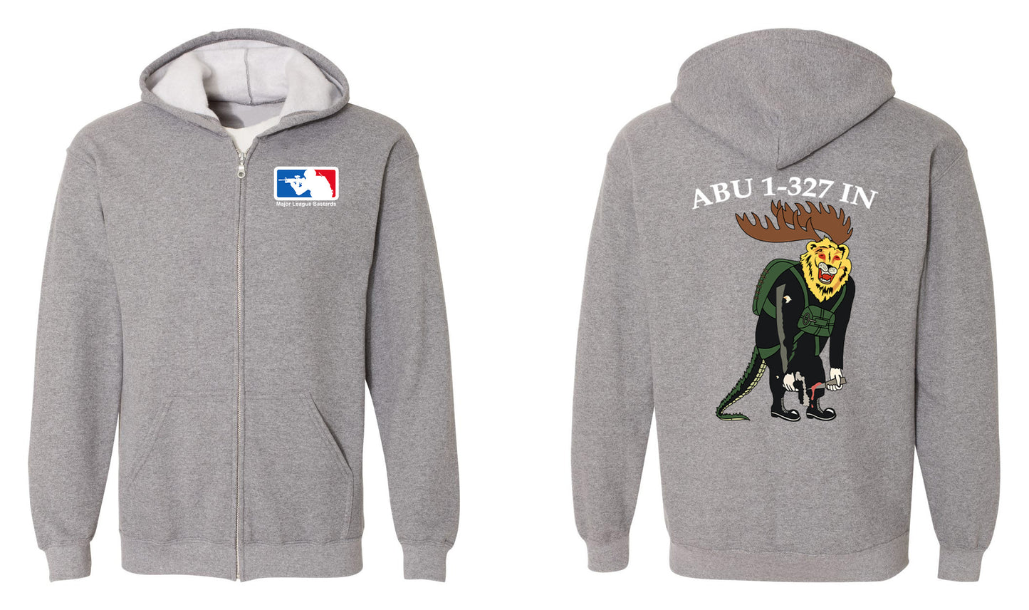 Alpha Company 1st Battalion 327th Infantry Regiment Zip-Up Hoodie – ABU 1-327 IN