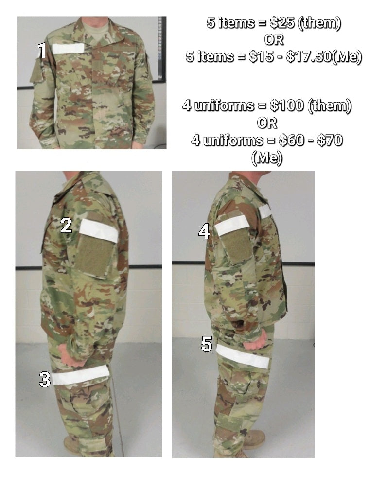 Uniform sew ons (local)