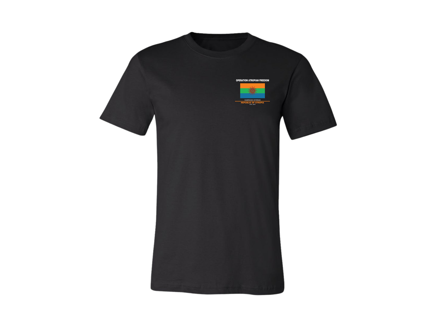 Atropia Flag T-Shirt & Hoodie | Operation Atropian Freedom Campaign Veteran
