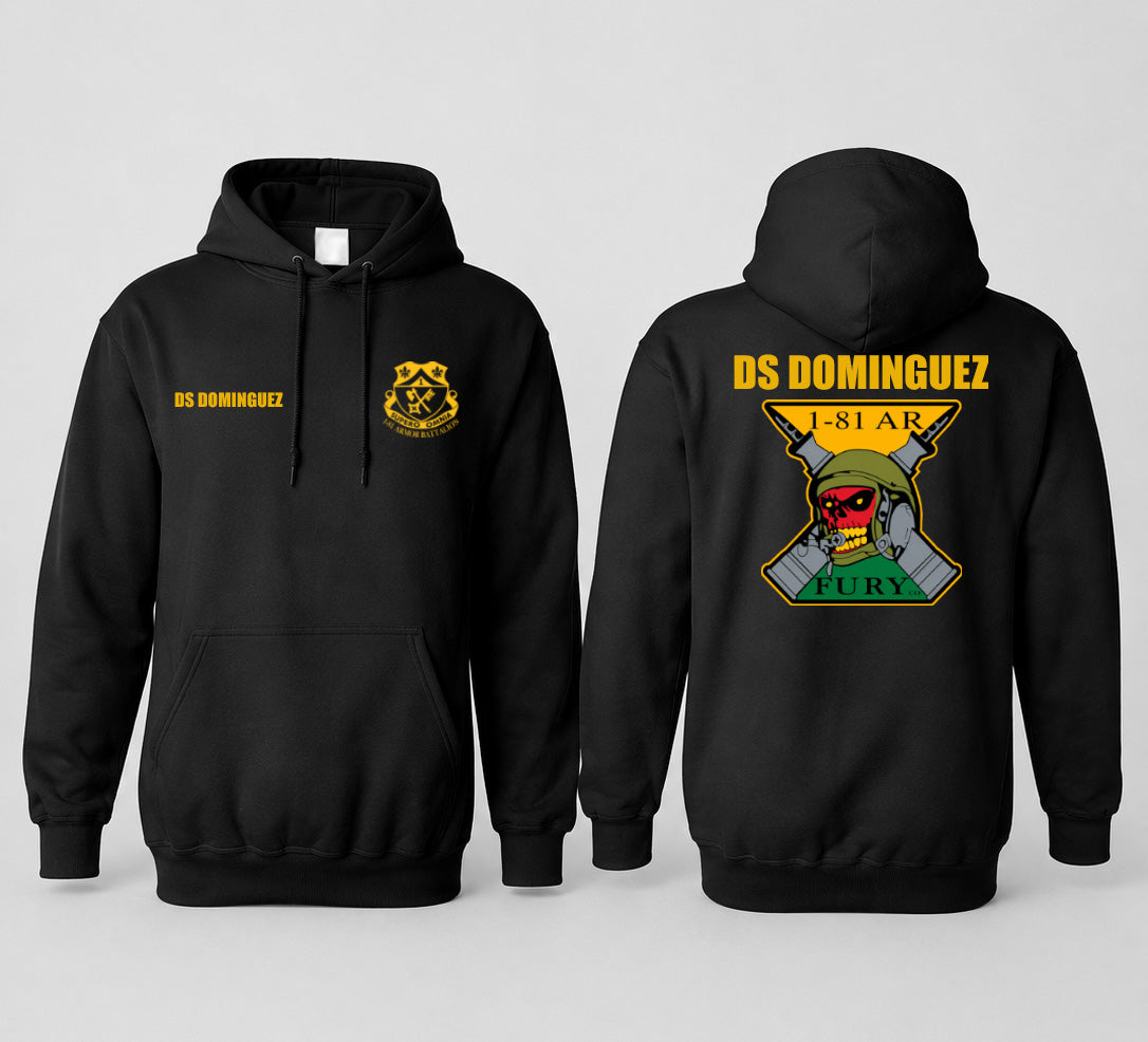 Fury Hoodie & Sweatshirt – Personalized with Name & Rank