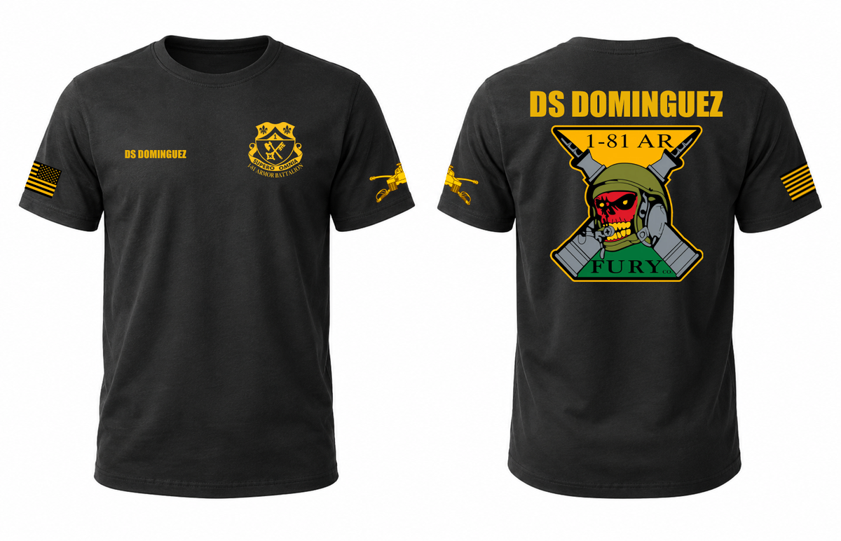 Fury Starter Pack – Custom Apparel Bundle Personalized with Name & Rank