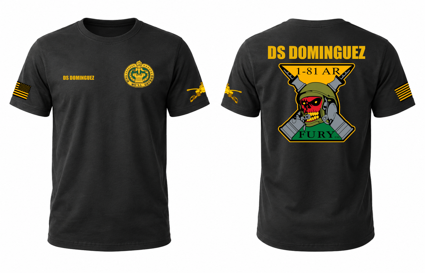 Fury T-Shirt – Personalized with Name & Rank