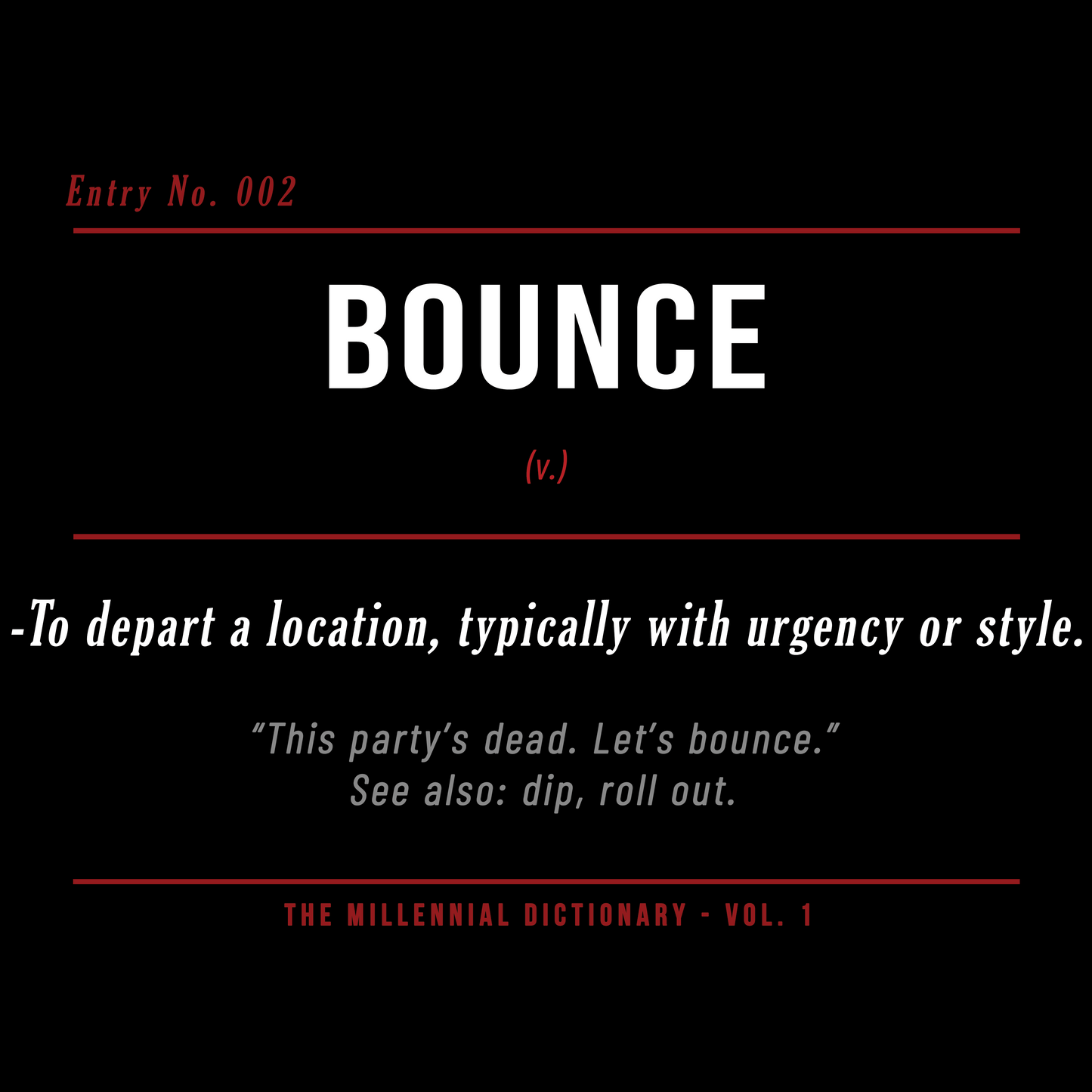 Bounce Shirt & Hoodie | Millennial Dictionary Vol. 1