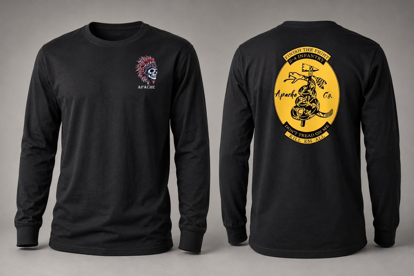 Apache Company 2nd Battalion 4th Infantry Regiment T-Shirt – Kill'em All 2-4 IN Apparel