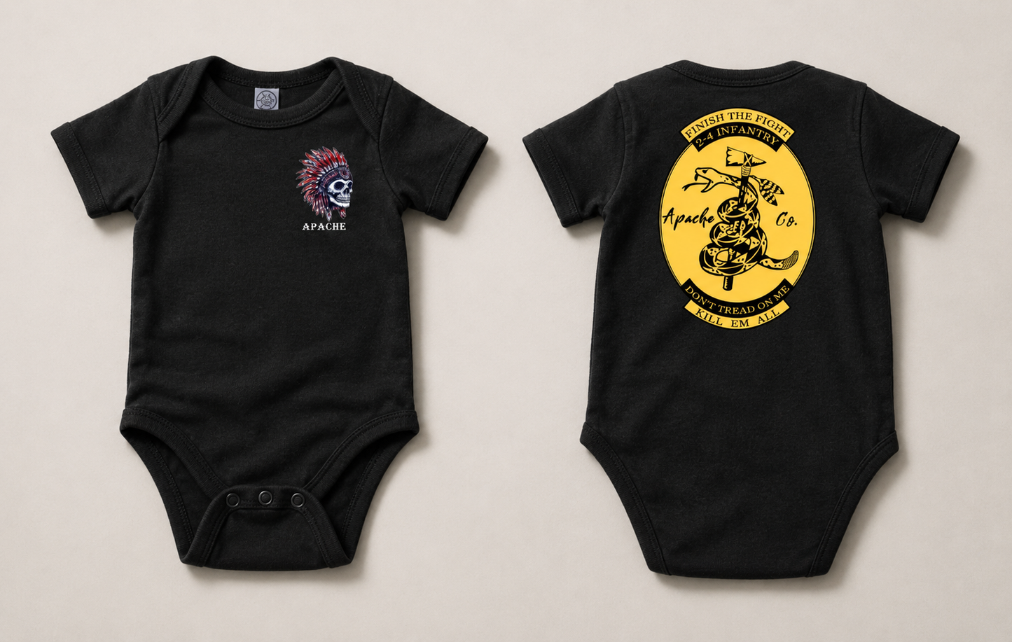 Alpha Company, 2nd Battalion, 4th Infantry Regiment Baby Bundle | Apache 2-4 IN Gift Set