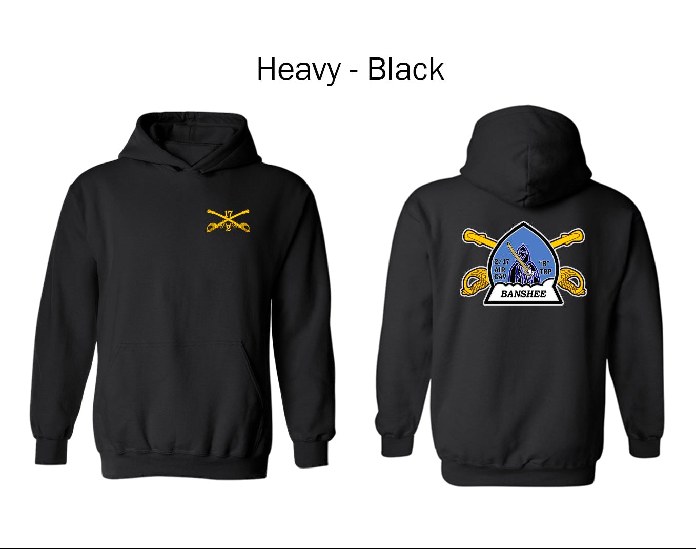 Banshee Bravo Troop 2-17 Cavalry Starter Bundle – B Troop Army CAV Apparel Pack