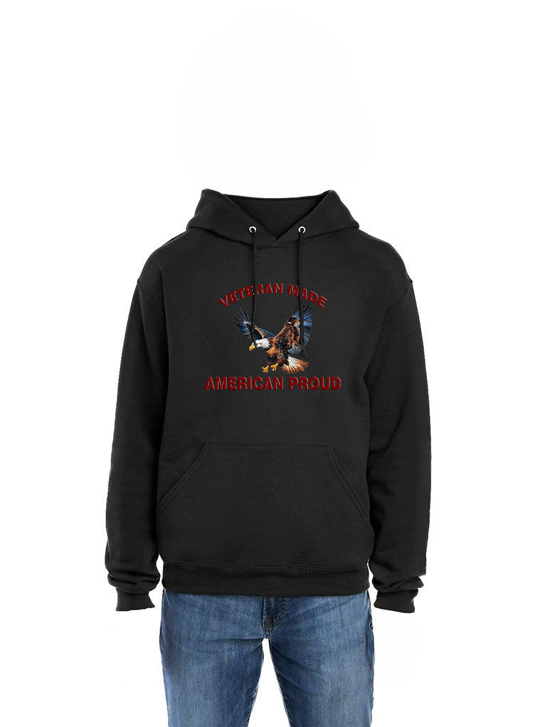 Veteran Made American Proud T-Shirt & Hoodie | Patriotic Veteran Apparel