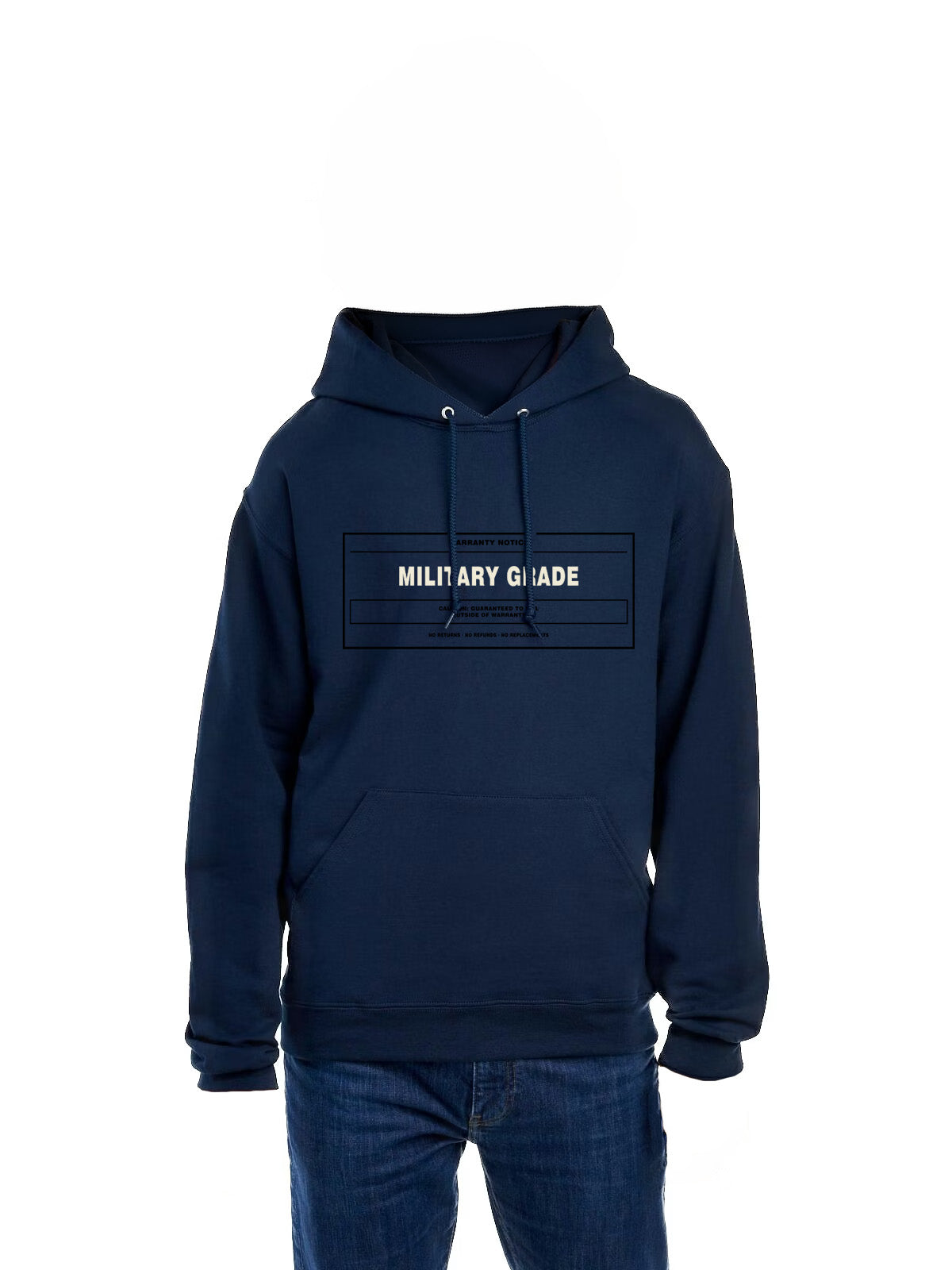 Military Grade Warranty Notice T-Shirt & Hoodie | Guaranteed to Fail Veteran Humor