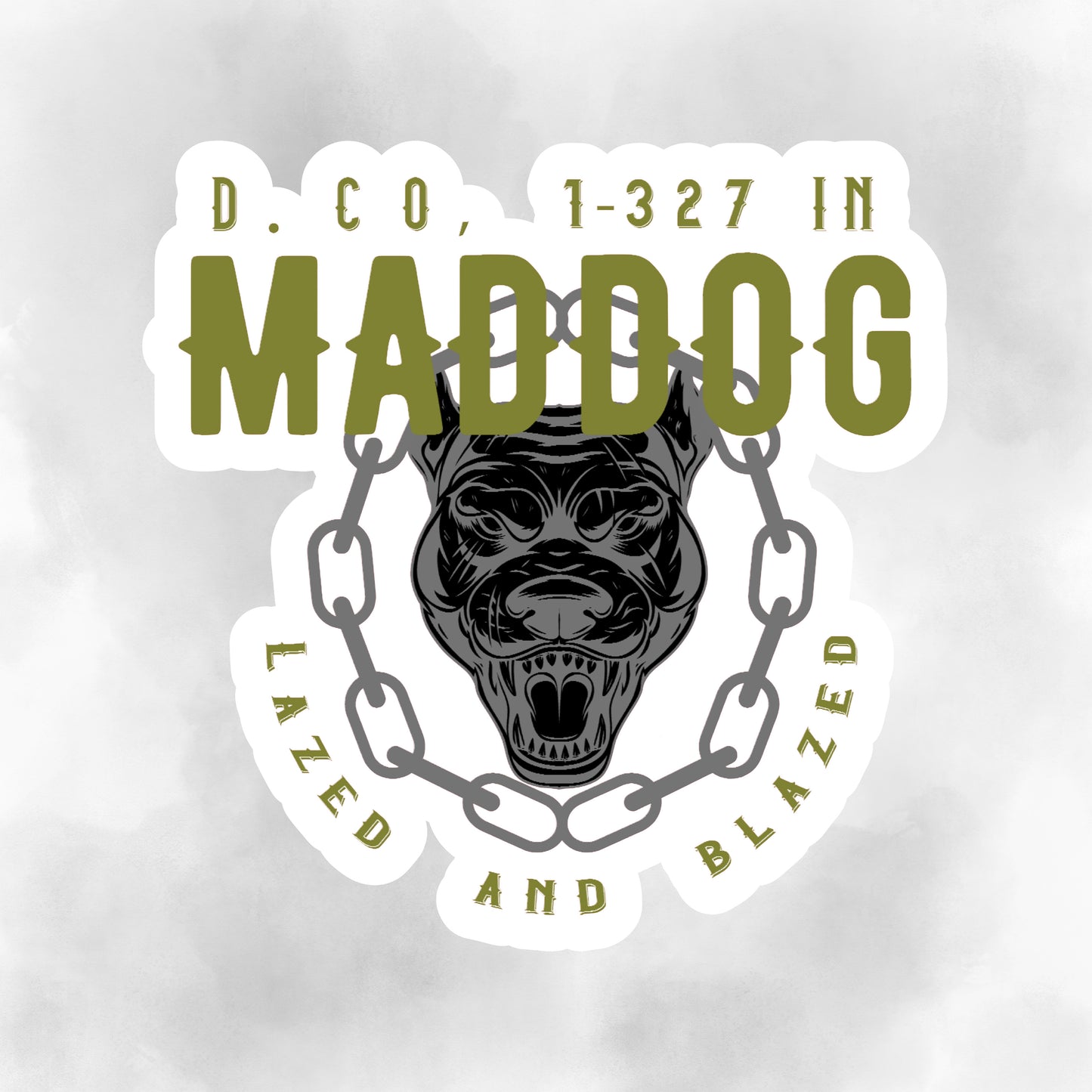 Maddog 1-327IN Die Cut Stickers