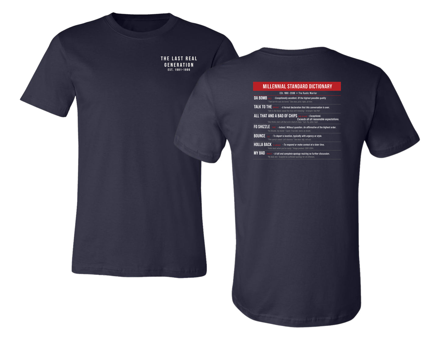 Millennial Standard Dictionary Shirt & Hoodie | The Last Real Generation