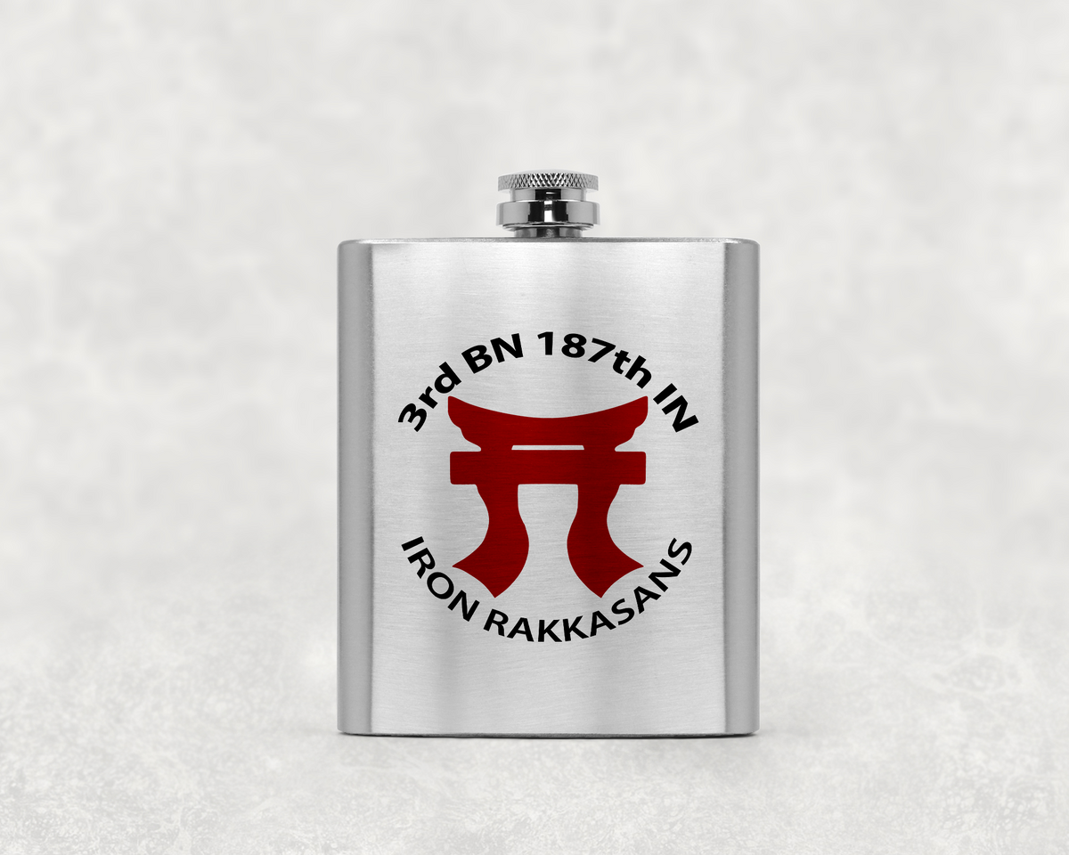 Rakkasans Lettering 3rd Battalion 187th Infantry Flask | Iron Rakkasans 101st Airborne ...