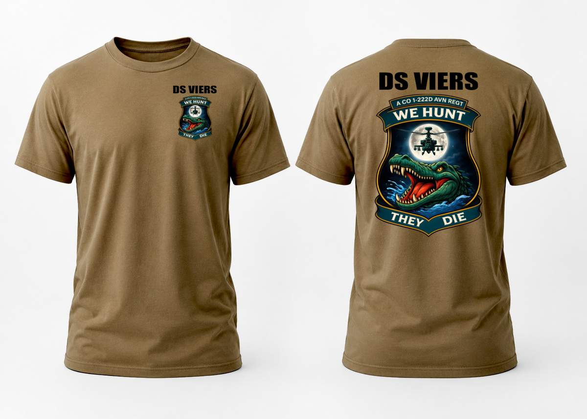 A Co 1-222 Starter Pack – Custom Apparel Bundle Personalized with Name & Rank