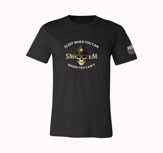 Drill Sergeant Smoke 'Em T-Shirt & Hoodie | Sleep When You Can Smoke 'em When You Can't