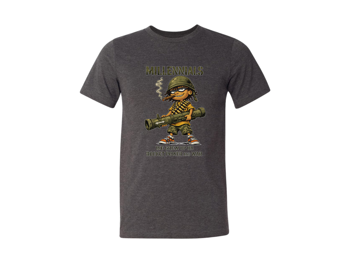 Millennials We Grew Up on Rocket Power and War T-Shirt & Hoodie | Millennial Veteran Humor
