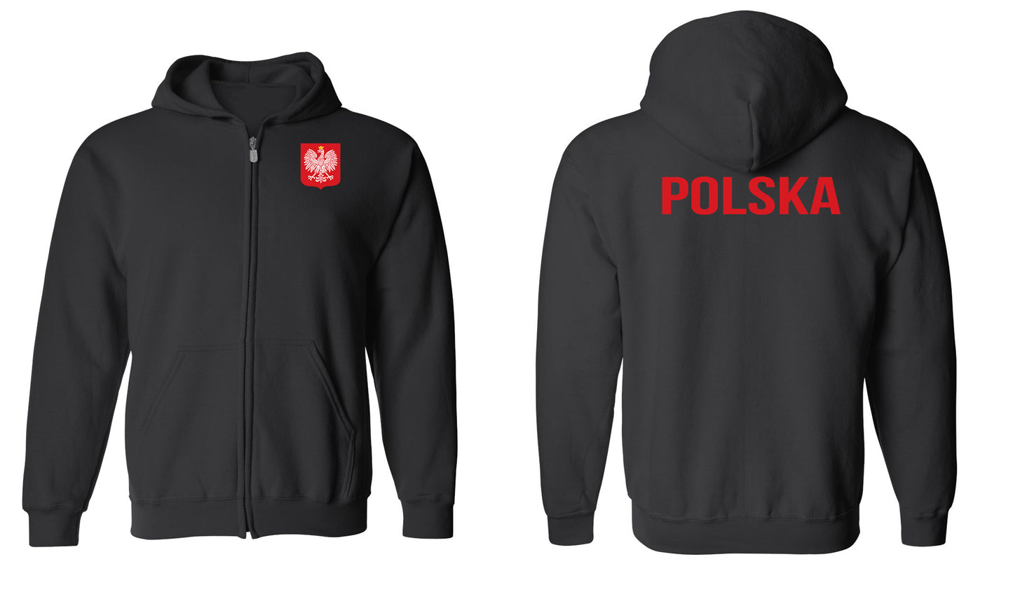 Polska Zip Hoodie Sweatshirt