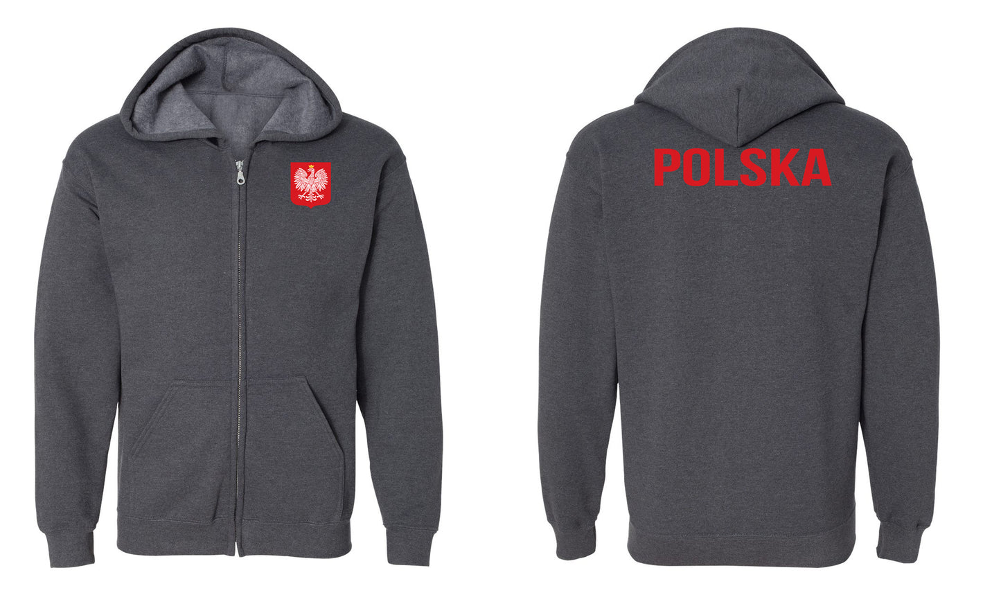 Polska Zip Hoodie Sweatshirt