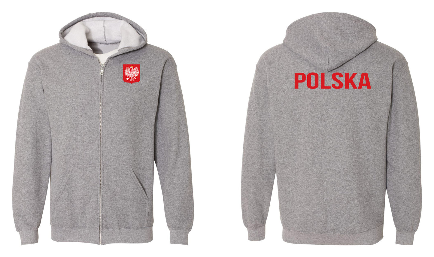 Polska Zip Hoodie Sweatshirt