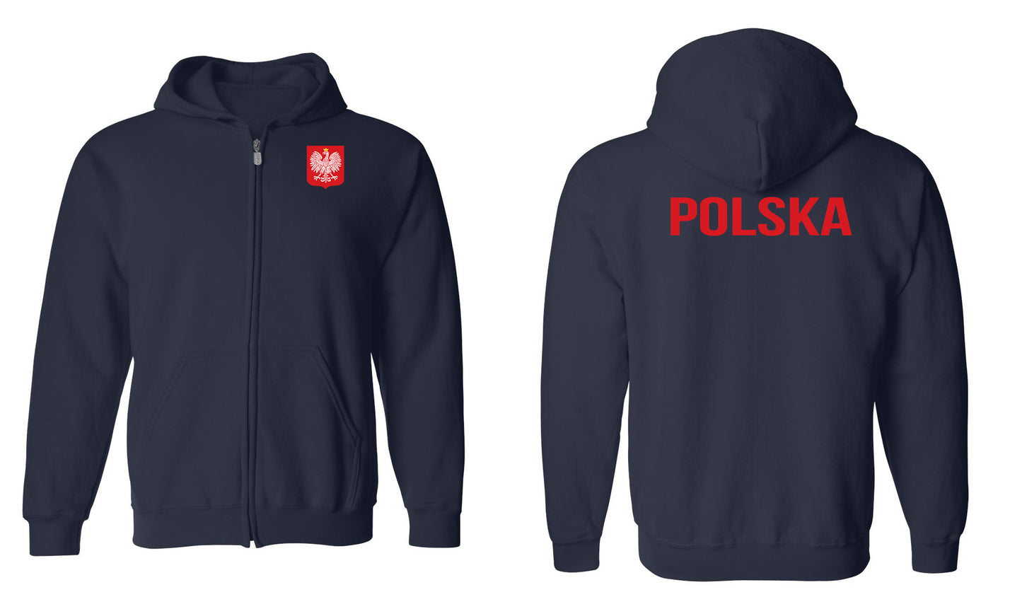 Polska Zip Hoodie Sweatshirt