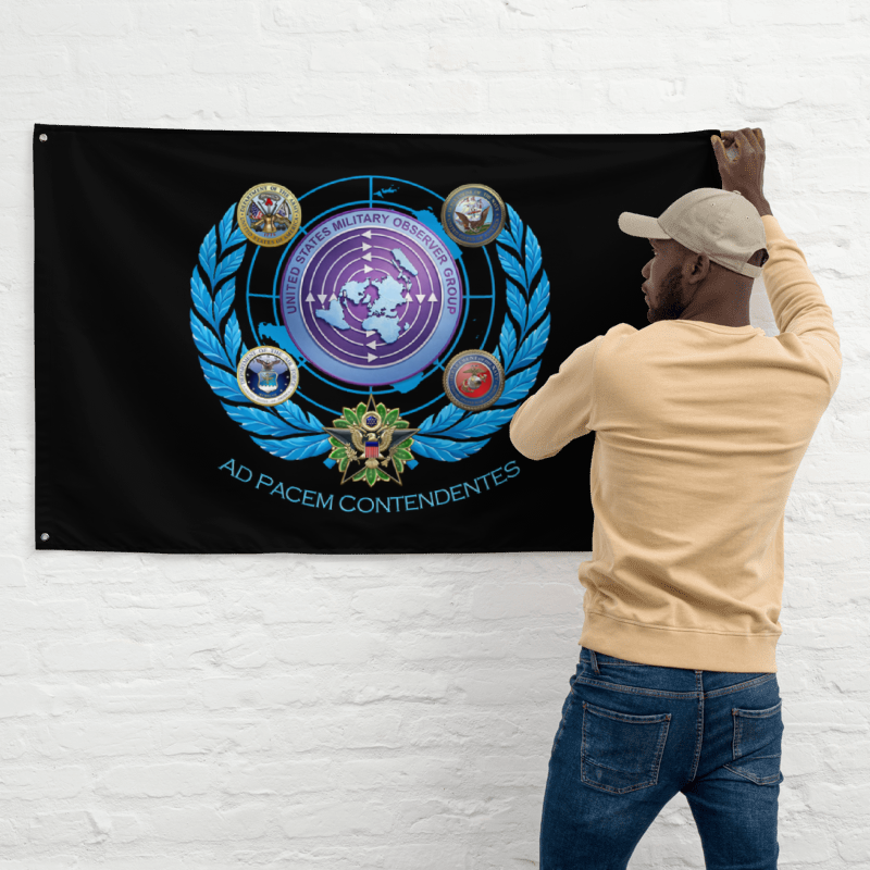 U.S. Military Observer Group Wall Flag | USMOG Always Striving Military Flag
