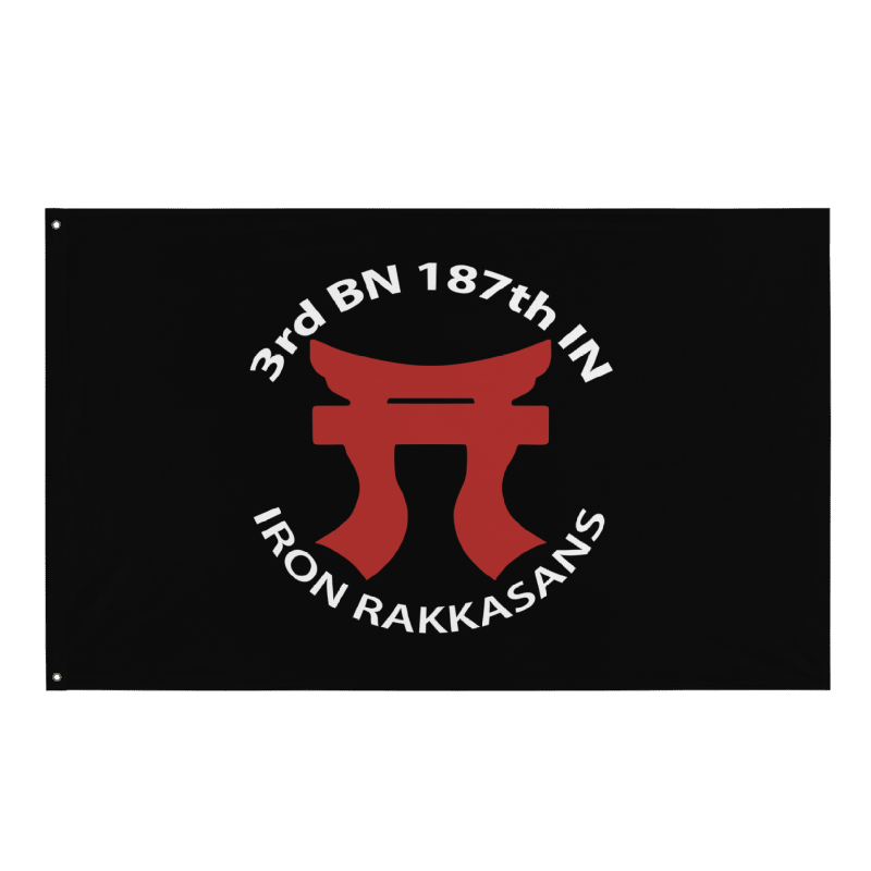Rakkasans Lettering 3rd Battalion 187th Infantry Flag | Iron Rakkasans 101st Airborne Wall ...